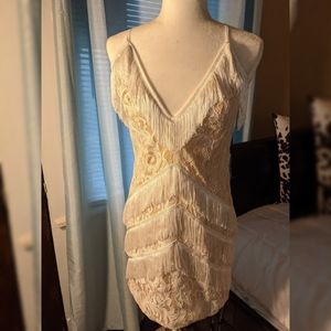 New Cream and White women's dress